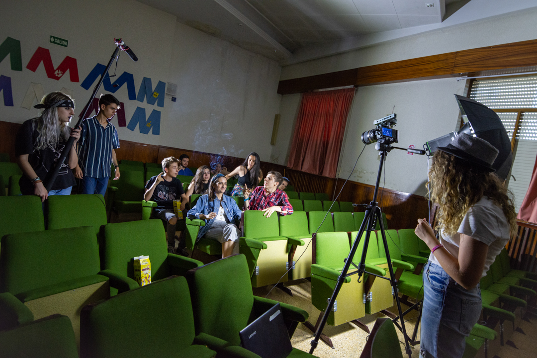 Rodaje de cortometraje en Ávila campamento de cine