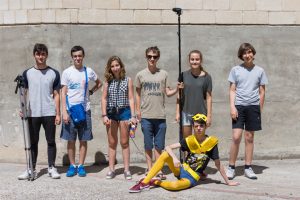 Grupo de rodaje de un cortometraje en Zamora